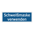 Schweißmaske verwenden