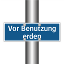 Vor Benutzung erden