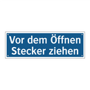 Vor dem Öffnen Stecker ziehen