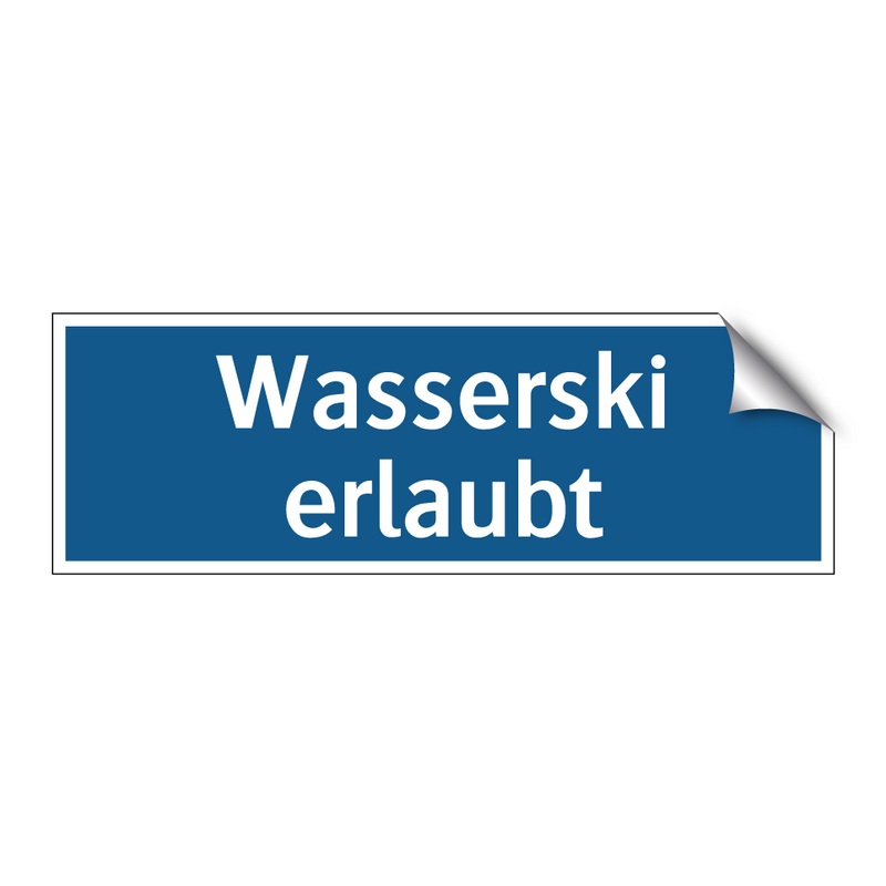 Wasserski erlaubt