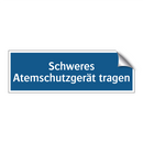 Schweres Atemschutzgerät tragen