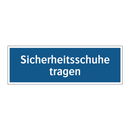 Sicherheitsschuhe tragen