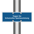 Tragen Sie Schutzroller-Sportausrüstung