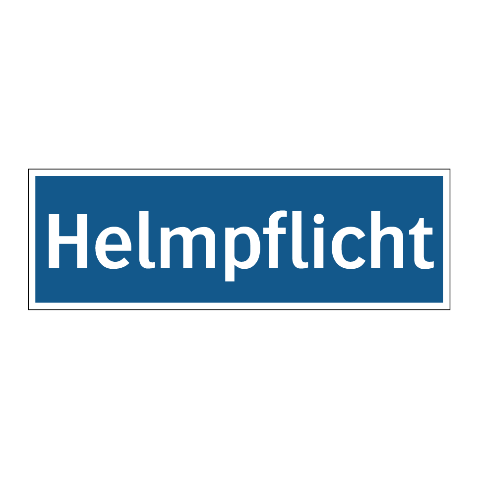 Kauf Helmpflicht schild | SignOnline | DE-M1288