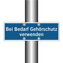 Bei Bedarf Gehörschutz verwenden