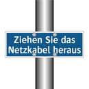 Ziehen Sie das Netzkabel heraus