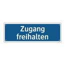 Zugang freihalten