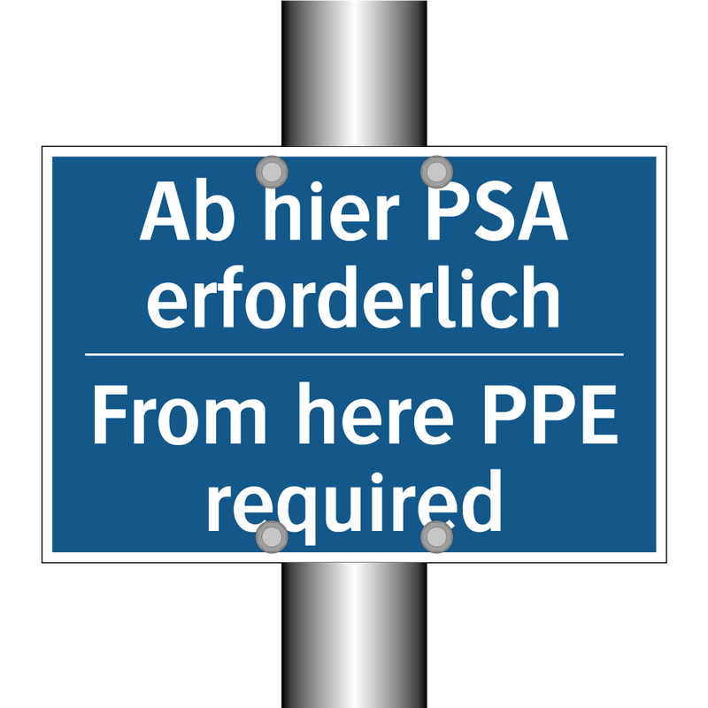 Ab hier PSA erforderlich - From here PPE required