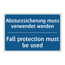Absturzsicherung muss verwendet /.../ - Fall protection must be used
