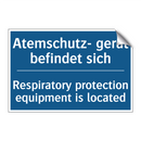 Atemschutz- gerät befindet sich/.../ - Respiratory protection equipment /.../