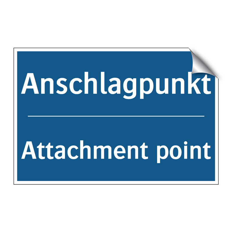 Anschlagpunkt - Attachment point