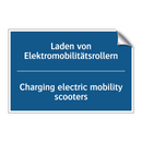 Laden von Elektromobilitätsrollern/.../ - Charging electric mobility scooters/.../