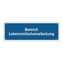 Bereich Lebensmittelverarbeitung
