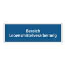 Bereich Lebensmittelverarbeitung