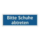 Bitte Schuhe abtreten