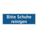 Bitte Schuhe reinigen