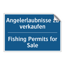 Angelerlaubnisse zu verkaufen - Fishing Permits for Sale