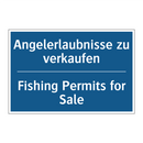 Angelerlaubnisse zu verkaufen - Fishing Permits for Sale