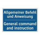 Allgemeiner Befehl und Anweisung/.../ - General command and instruction/.../
