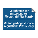 Vorschriften zur Entsorgung von /.../ - Marine garbage disposal regulations /.../