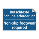 Rutschfeste Schuhe erforderlich/.../ - Non-slip footwear required