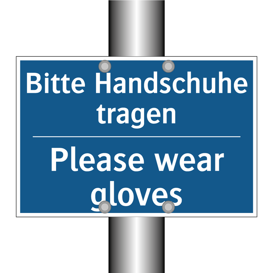 müssen bäckereiverkäuferinnen handschuhe tragen Kauf Bitte Handschuhe tragen - Please wear gloves schild | SignOnline