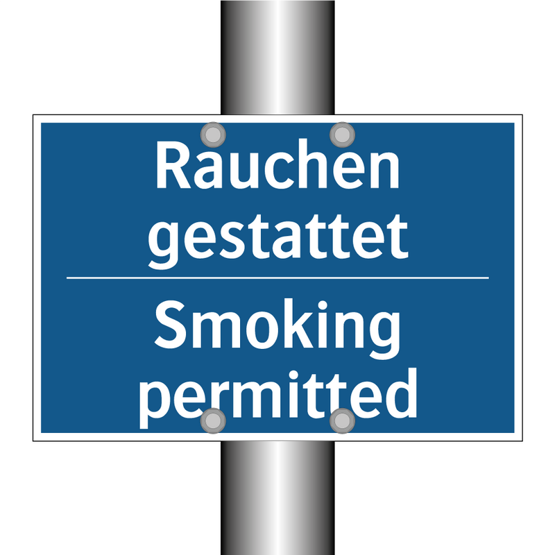 Rauchen gestattet - Smoking permitted