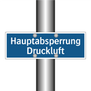 Hauptabsperrung Druckluft