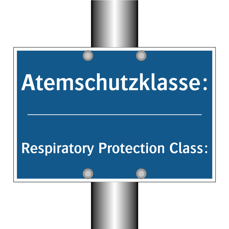 Atemschutzklasse: - Respiratory Protection Class: