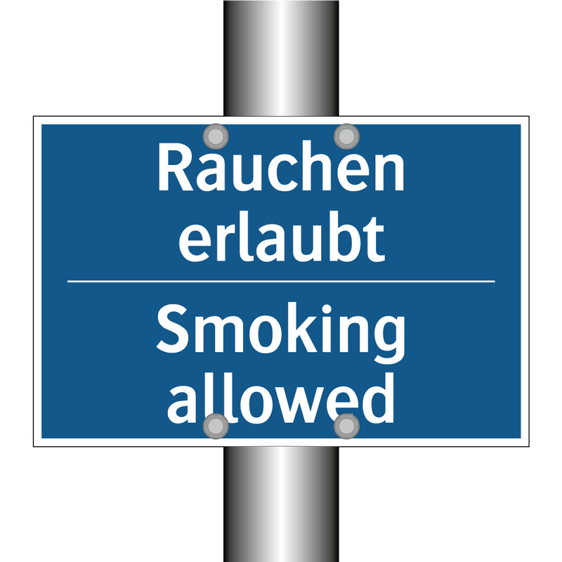 Rauchen erlaubt - Smoking allowed