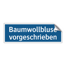 Baumwollbluse vorgeschrieben