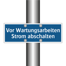 Vor Wartungsarbeiten Strom abschalten