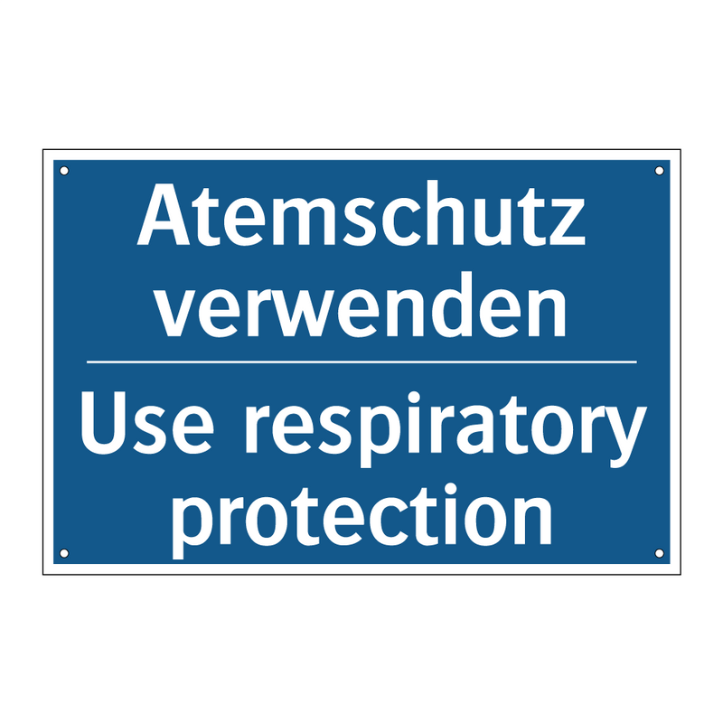 Atemschutz verwenden - Use respiratory protection