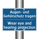 Augen- und Gehörschutz tragen - Wear eye and hearing protection/.../