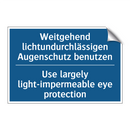 Weitgehend lichtundurchlässigen /.../ - Use largely light-impermeable /.../