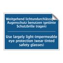 Weitgehend lichtundurchlässigen /.../ - Use largely light-impermeable /.../