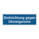 Drehrichtung gegen Uhrzeigersinn