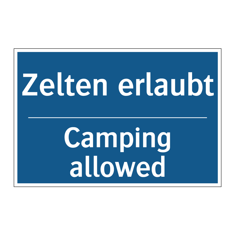 zelten erlaubt Kauf - Camping allowed schild | SignOnline Color:Platinum Holographic WWF Fahrradtasche | WWF-Shop Brand Name : Custom Tones