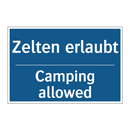 Zelten erlaubt - Camping allowed