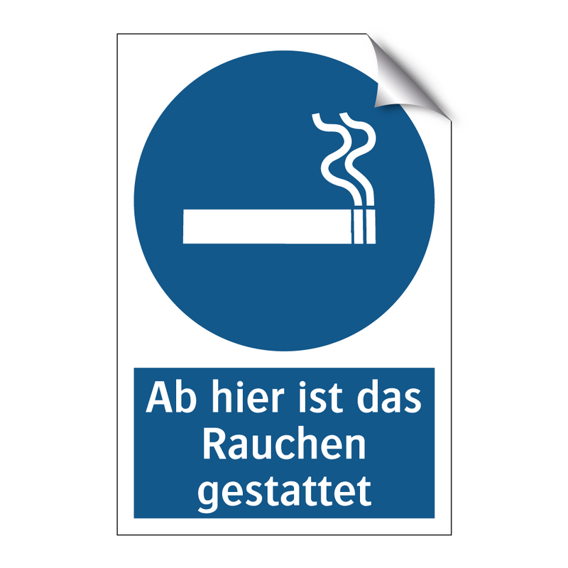 Ab hier ist das Rauchen gestattet
