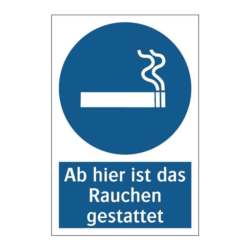 Ab hier ist das Rauchen gestattet