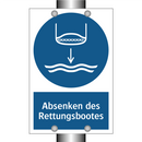 Absenken des Rettungsbootes