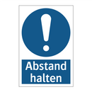 Abstand halten