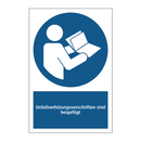 Unfallverhütungsvorschriften sind beigefügt