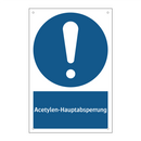 Acetylen-Hauptabsperrung