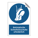 Antistatische Sicherheitsschuhe erforderlich
