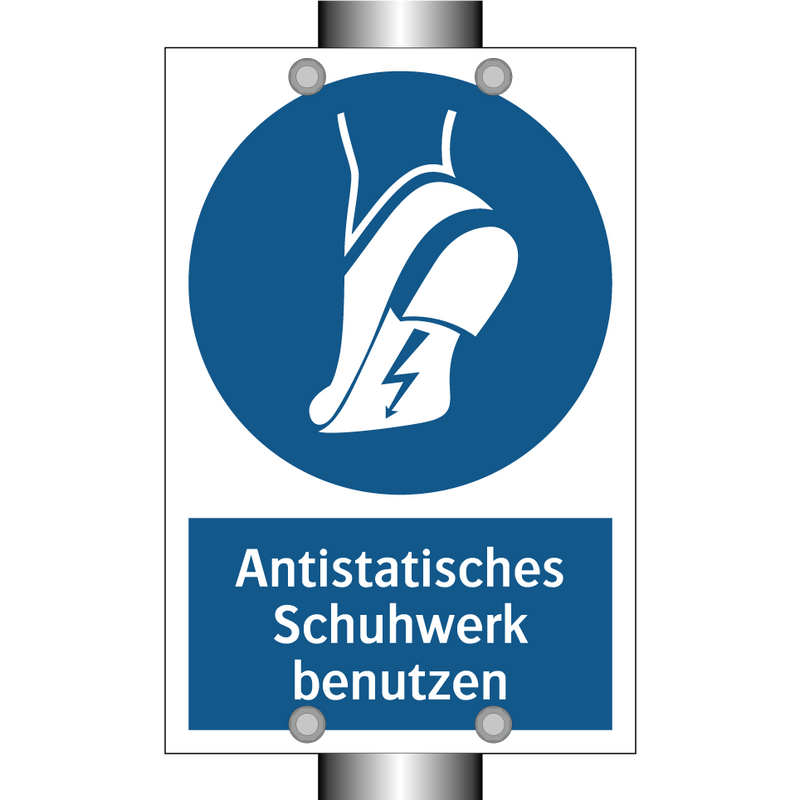 Antistatisches Schuhwerk benutzen