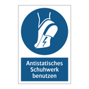 Antistatisches Schuhwerk benutzen