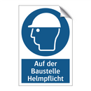 Auf der Baustelle Helmpflicht