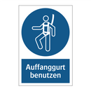 Auffanggurt benutzen